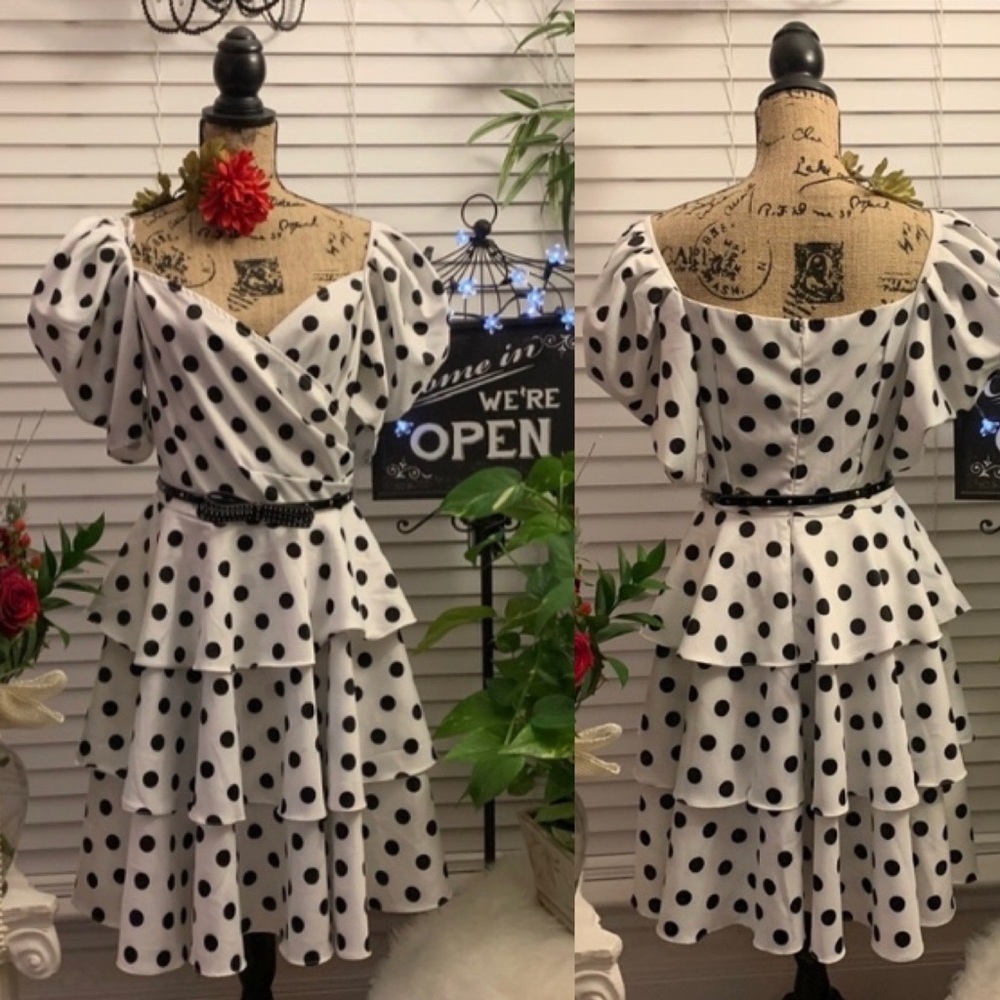 CQ by CQ POLKA DOT PRINT MINI DRESS - Picture 8 of 9